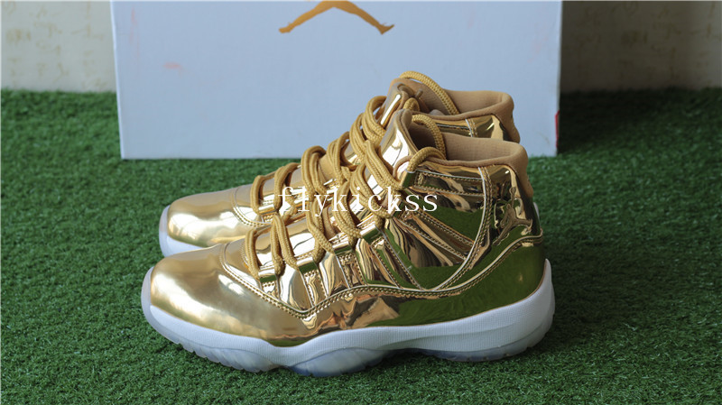 Authentic Air Jordan 11 Pinnacle Gold PE